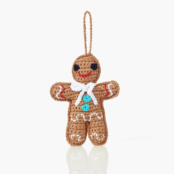 Crochet Gingerbread Man Decoration