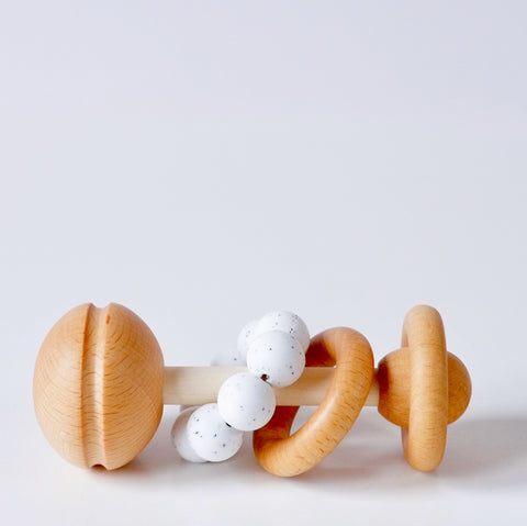 Mushroom Silicone and Wooden Play Set