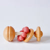 Rust Beehive Silicone and Wooden Teething Toy