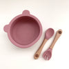 Sky 'CUB' Silicone Suction Bowl and Cutlery  set